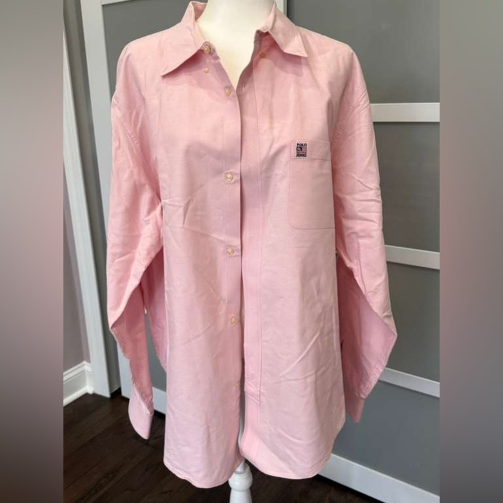 Ralph Lauren Light Pink Casual Button-Down Shirt
